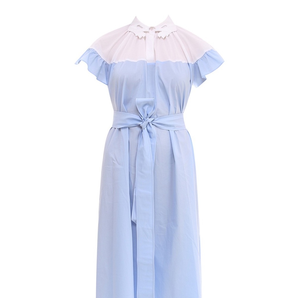 Vivetta Dress perfect condition Elegant Blue and White